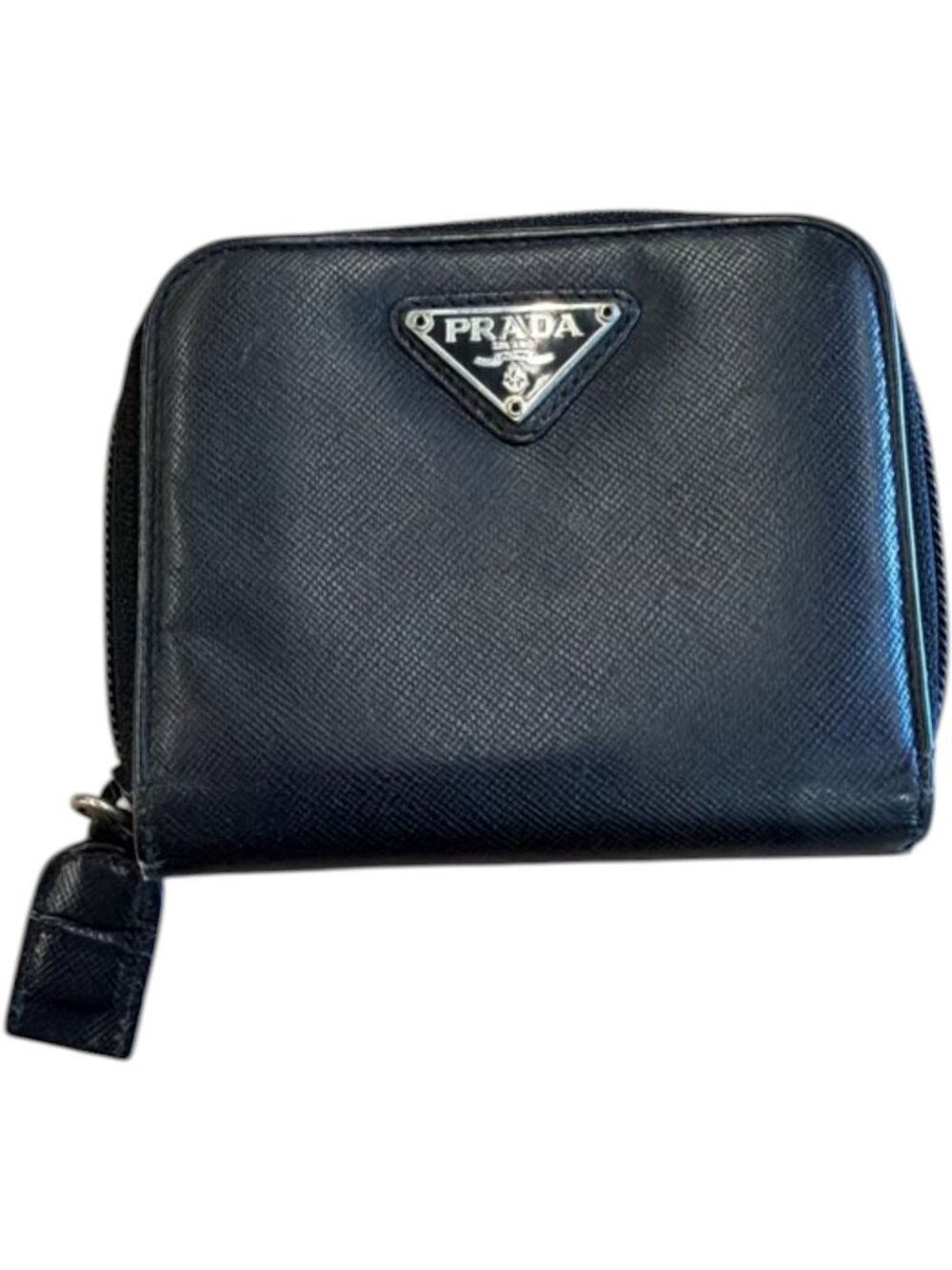 702153CR C1 Prada Wallet Black Leather